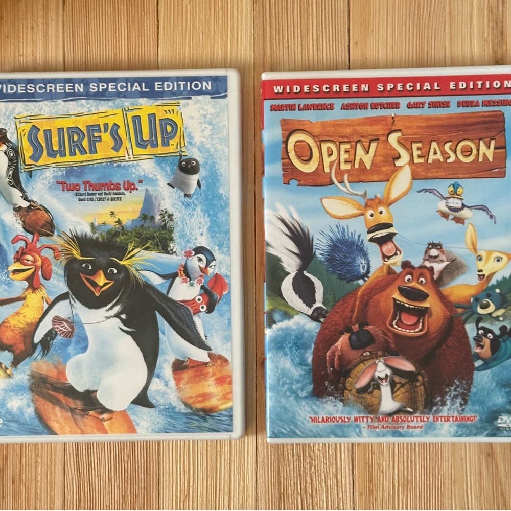 Surf’s Up & Open Season DVD Bundle
